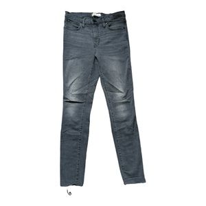 Madewell 9 Inch Skinny Jeans In Gray Raw Hem Women’s 28